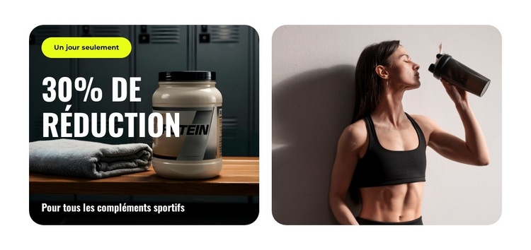 Plans nutritionnels personnalisés Modèle de site Web