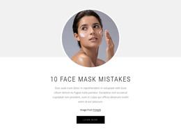 Landing Page For 10 Face Mask Mistakes