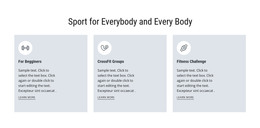 Page HTML For Sport For Everybody