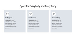 Sport For Everybody - Modern HTML5 Template