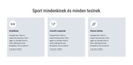 Sport Mindenkinek - Websablon