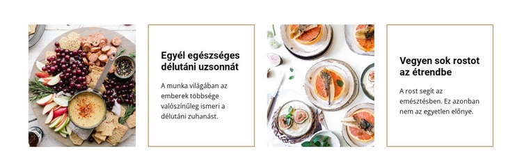 Személyre szabott étrend Weboldal sablon