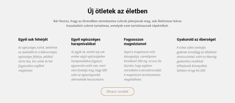 Kreatív új ötletek az életben Weboldal sablon