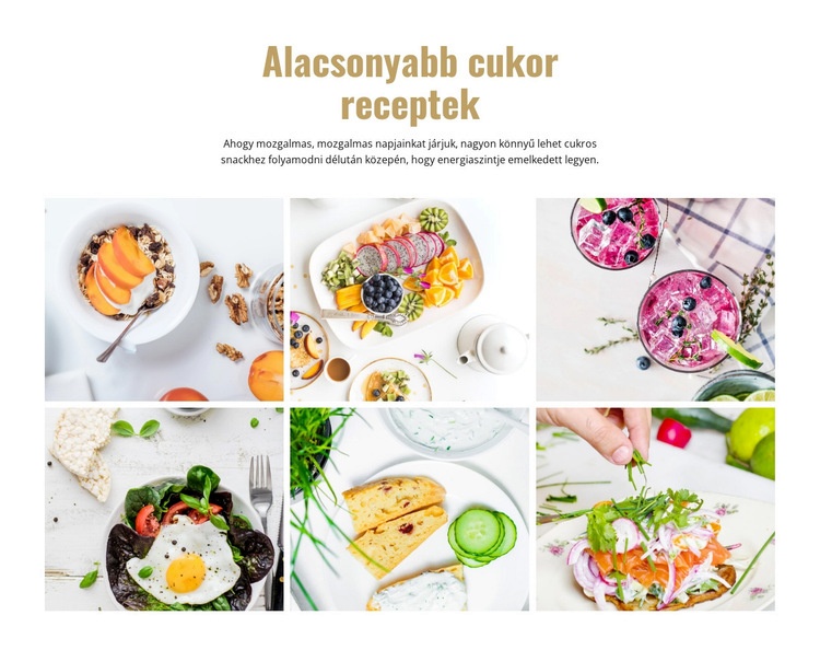 Kedvenc ízletes ételek receptjei Weboldal tervezés