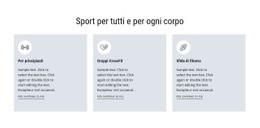 Generatore Di Siti Web Premium Per Sport Per Tutti