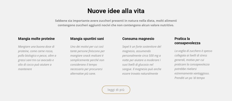 Nuove idee creative che prendono vita Costruttore di siti web HTML