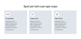 Sport Per Tutti Modello Di Sito Web CSS