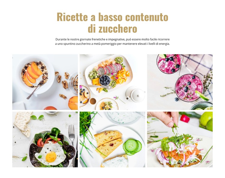 Ricette gustose preferite Modello CSS