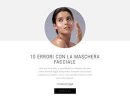 Pagina Di Destinazione Per 10 Errori Con La Maschera Facciale