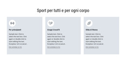 Pagina HTML Per Sport Per Tutti