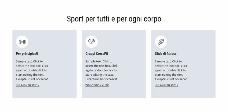 Sport per tutti Modello