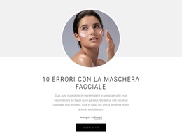 10 Errori Con La Maschera Facciale - Tema WordPress Semplice