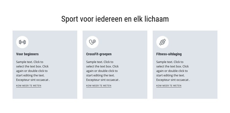 Sporten voor iedereen HTML5-sjabloon