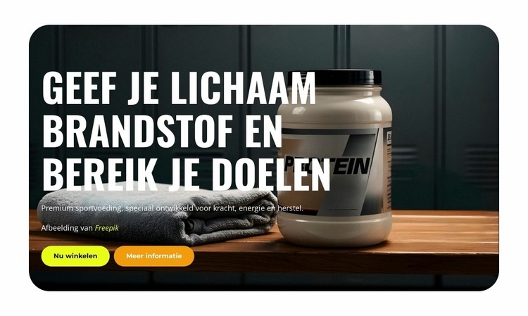 Sportvoedingscentrum Website ontwerp