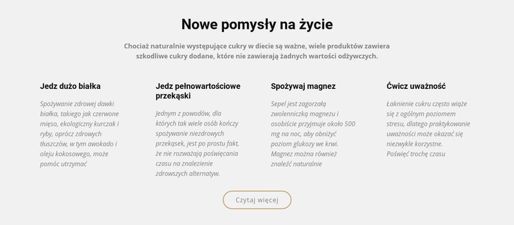 Twórz nowe pomysły na życie Szablony do tworzenia witryn internetowych