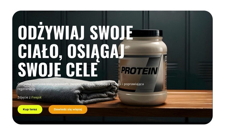 Centrum Żywienia Sportowego Motyw WordPress