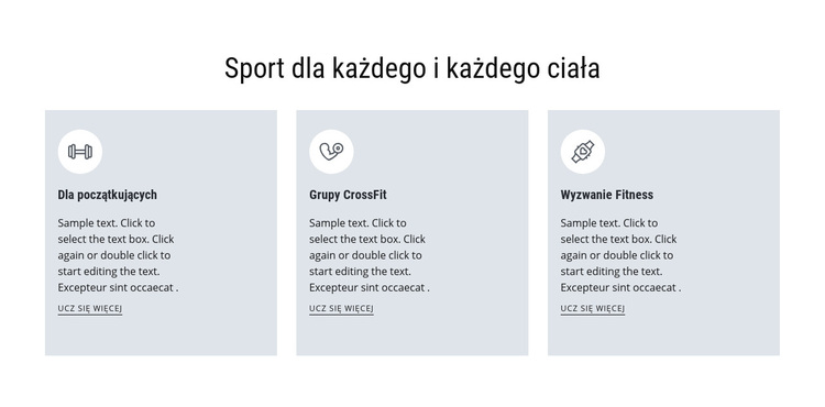 Sport dla każdego Motyw WordPress