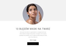 10 Błędów Maski Na Twarz - Darmowe Szablony