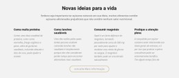 Novas Ideias Criativas Para A Vida Modelo De Largura Total