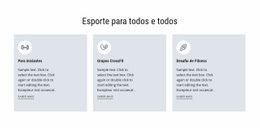 Esporte Para Todos - Modelo HTML5 Moderno