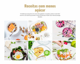 Receitas De Comida Saborosas Favoritas - Modelo Joomla Responsivo