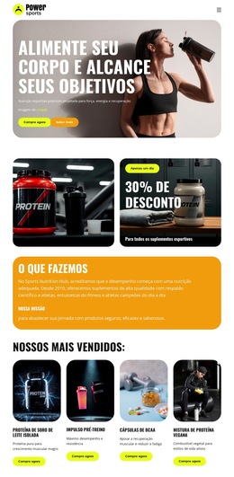 Nutrição Esportiva Premium