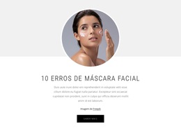 Modelo De Plataforma De Lançamento Para 10 Erros De Máscara Facial