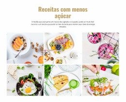 Receitas De Comida Saborosas Favoritas - Página De Destino Moderna