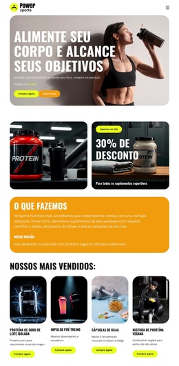 Nutrição Esportiva Premium