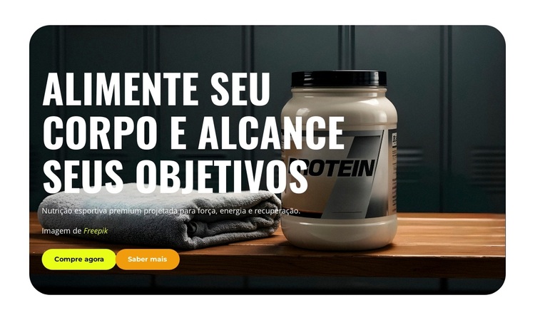 Centro de Nutrição Esportiva Tema WordPress