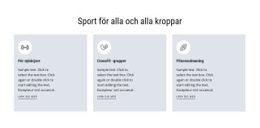 Sidans HTML För Sport För Alla