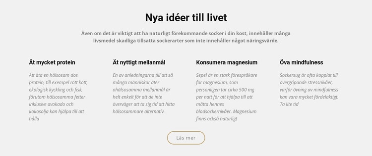 Kreativa nya idéer till livet Mall