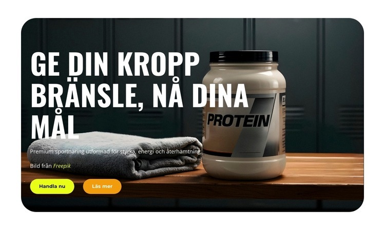 Sportnäringsnutrum Mall