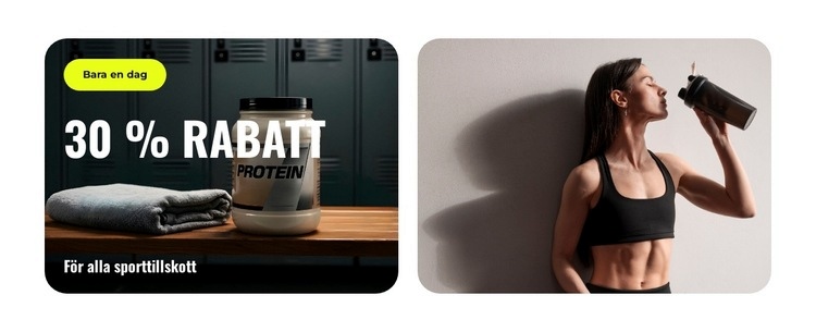 Personliga kostplaner Webbplats mall