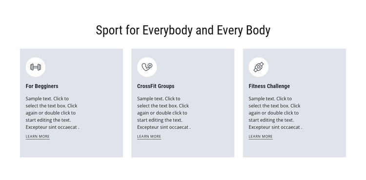 Sport for everybody Template