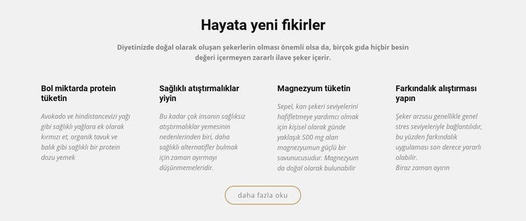 Hayata yaratıcı yeni fikirler Açılış sayfası