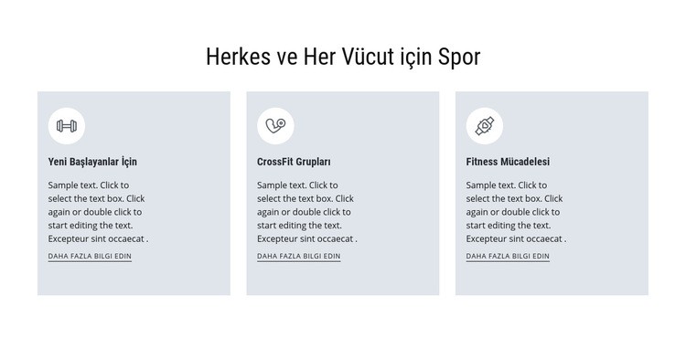 Herkes için spor Açılış sayfası