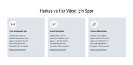 Herkes Için Spor Için Sayfa HTML'Si