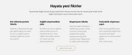 Hayata Yaratıcı Yeni Fikirler - Modern Tek Sayfalık Şablon