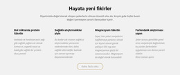 Hayata Yaratıcı Yeni Fikirler - Duyarlı Web Sitesi Şablonu