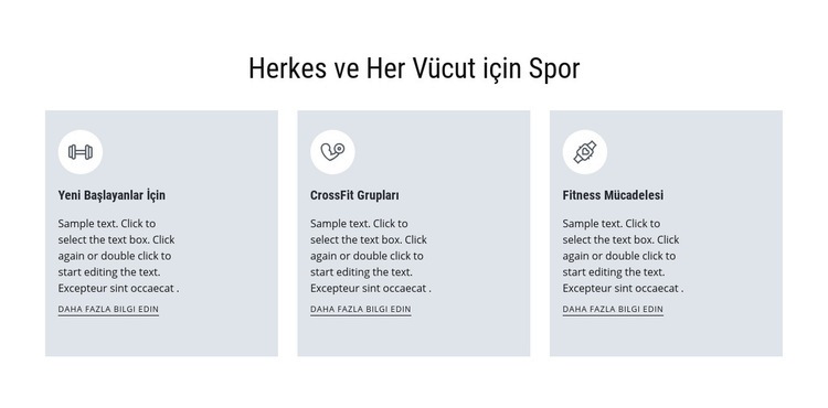 Herkes için spor Web sitesi tasarımı