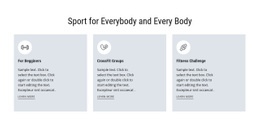 Sport For Everybody - Customizable Professional Web Page Design