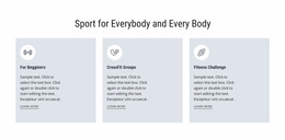 Sport For Everybody - Simple Design