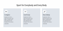 Sport For Everybody - Responsive Landing Page