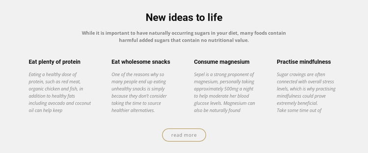 Creative new ideas to life Website Template