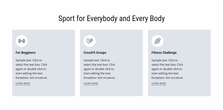 Sport for everybody WordPress Website Builder