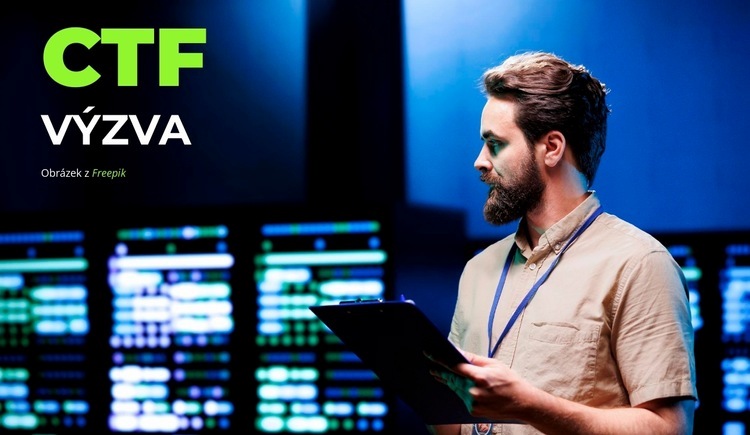 Setkání hackerů Šablona