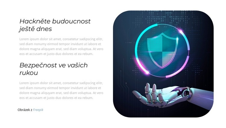 Prozkoumejte budoucnost bezpečnosti Šablona