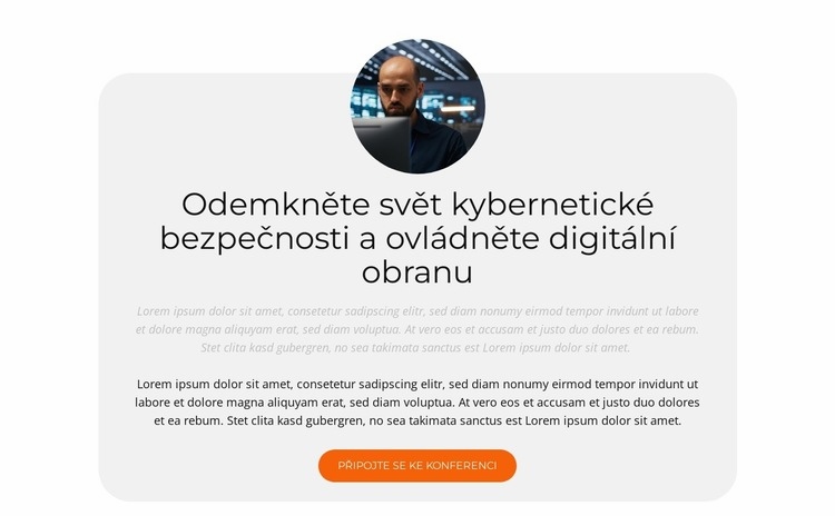 Bezpečnost ve vašich rukou Šablona webové stránky