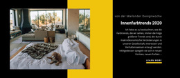 Innenfarbtrends 2021 - HTML-Seitenvorlage
